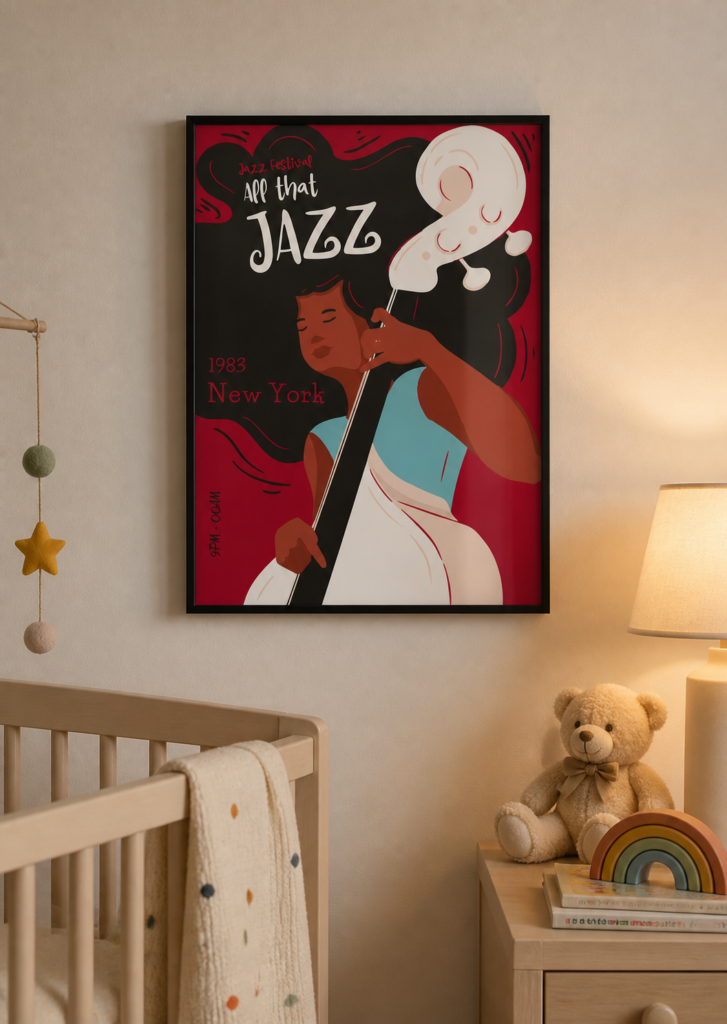 All That Jazz Festival Poster 1983 New York – Retro Jazz Music Wall Art Print 50x70cm