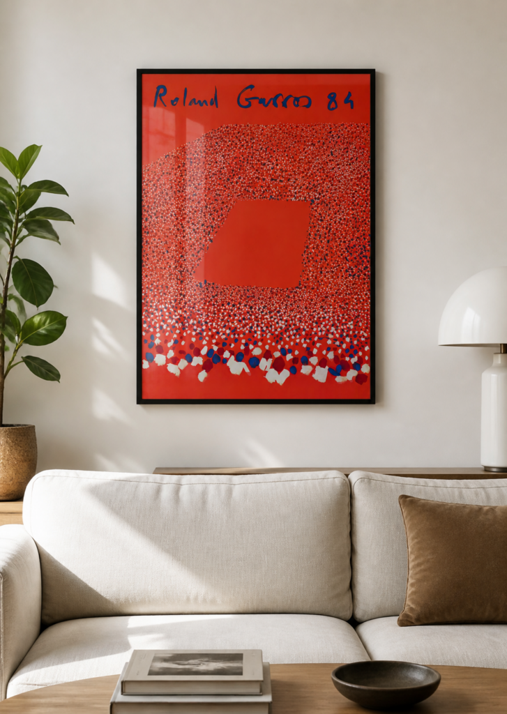 Roland Garros 1984 French Open Tennis Poster - Vintage Sports Art Print