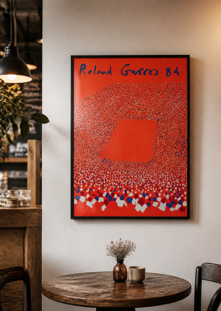 Roland Garros 1984 French Open Tennis Poster - Vintage Sports Art Print